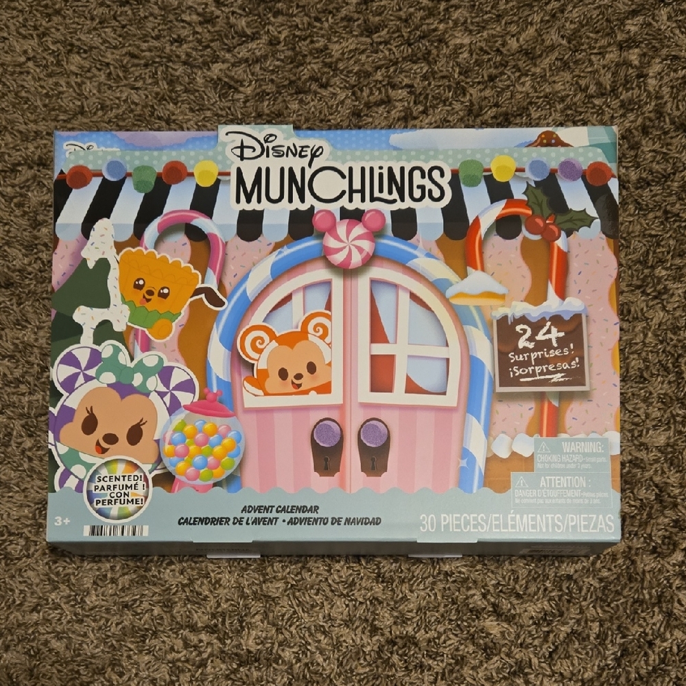 Disney Pixar Munchlings Advent Calendar Scented 24 Surprises Figures 30 Pieces